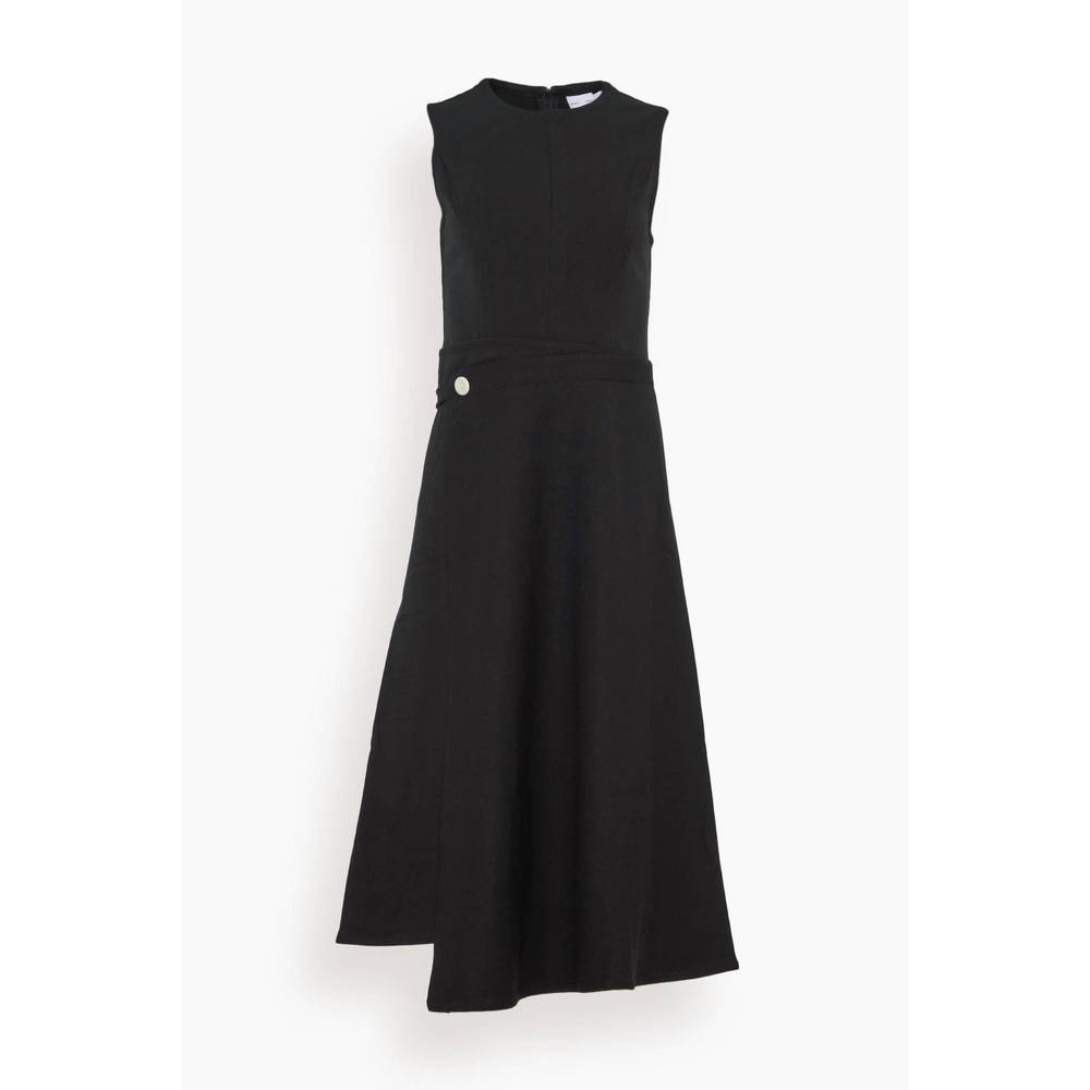 NEW PROENZA SCHOULER WHITE LABEL ivy wrap dress in black - Picture 4 of 4
